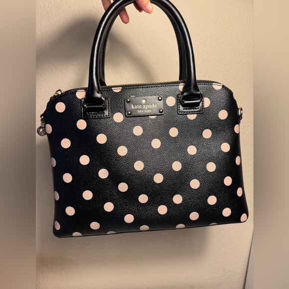Kate Spade WKRU3844 Small Rachelle Wellesley Polka Dot Satchel Bag New with tag - Picture 11 of 12